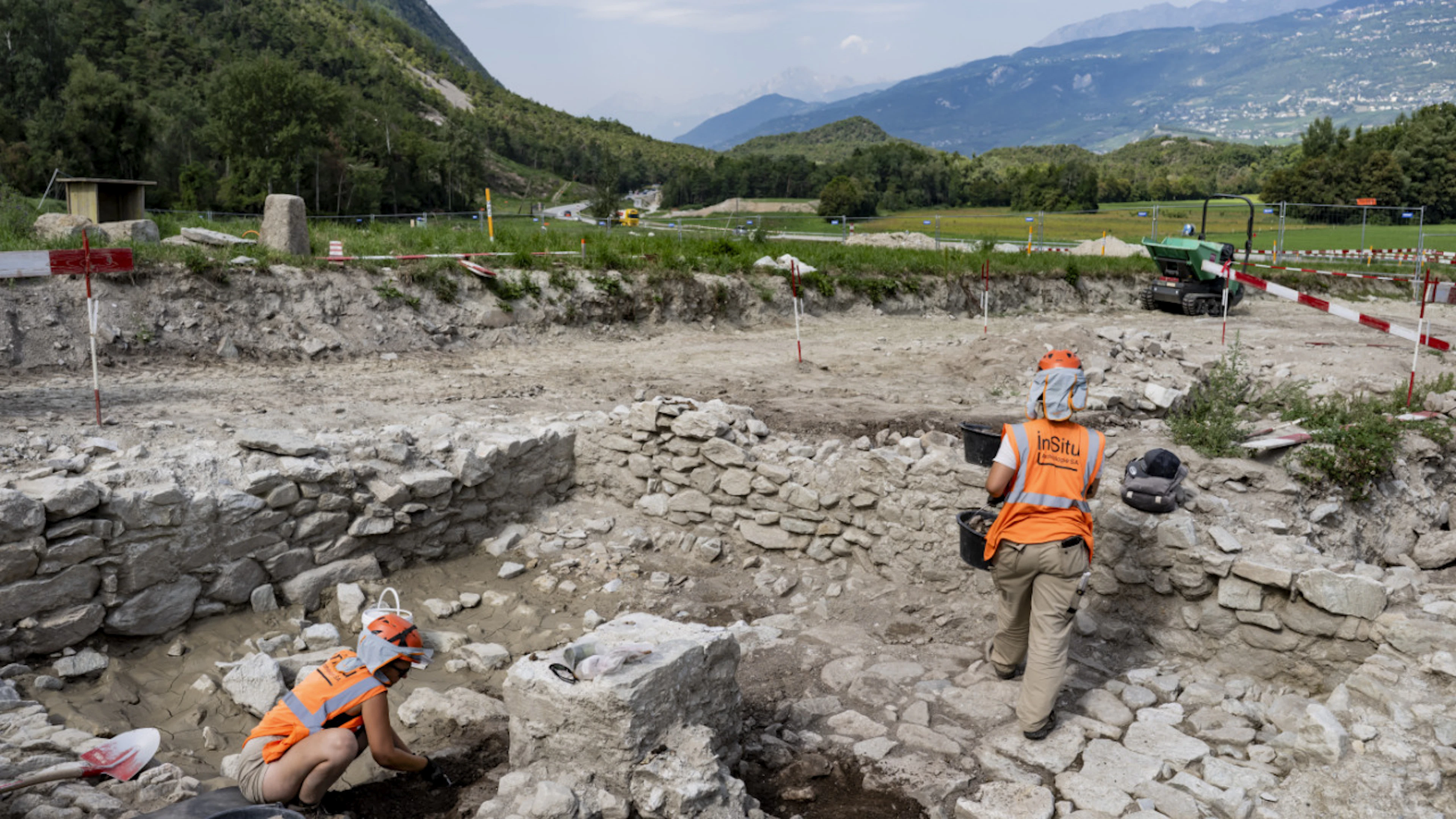 Traversée du Bois de Finges : travaux préliminaires bien avancés