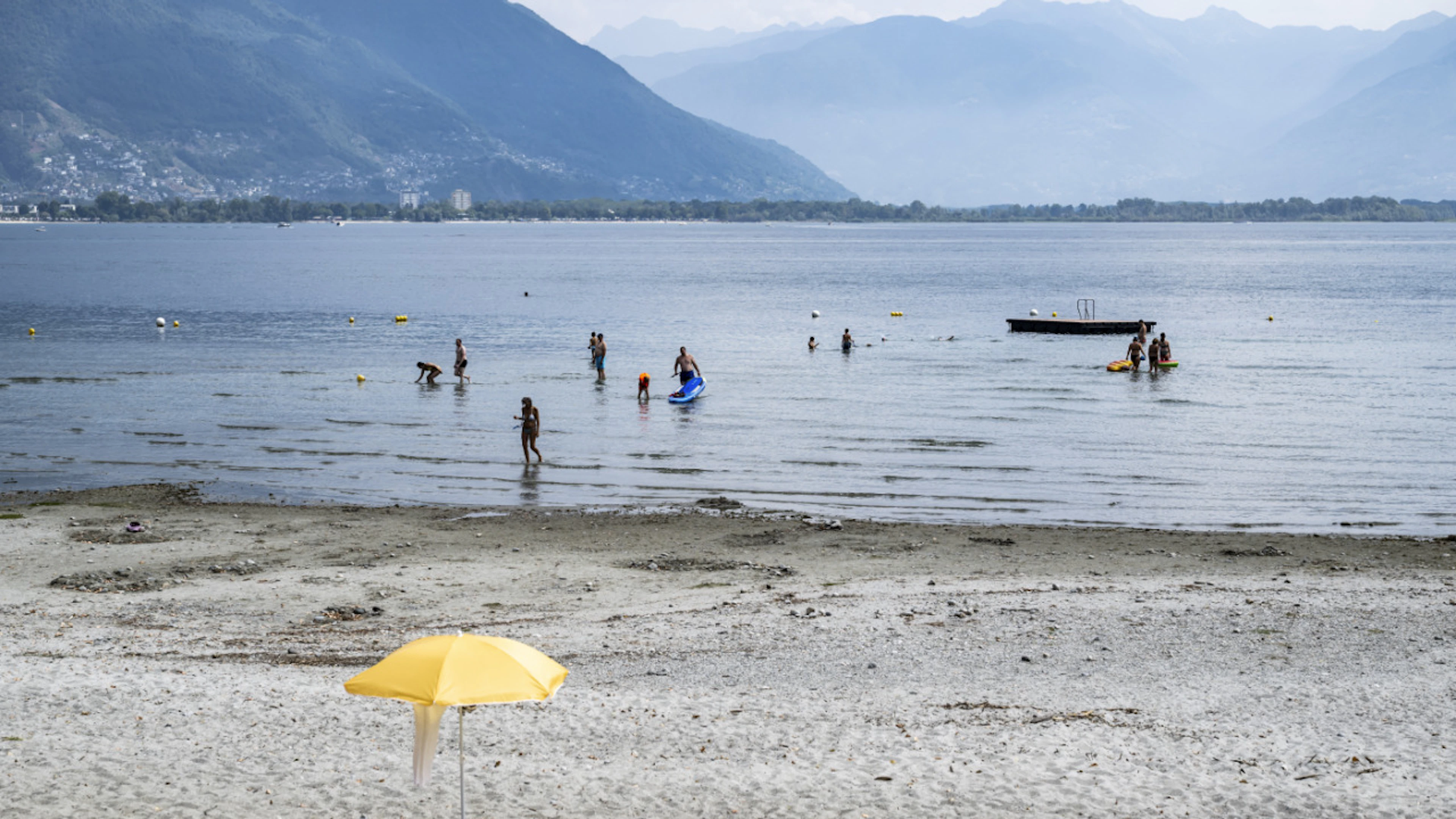 Le niveau du lac Majeur au plus bas
