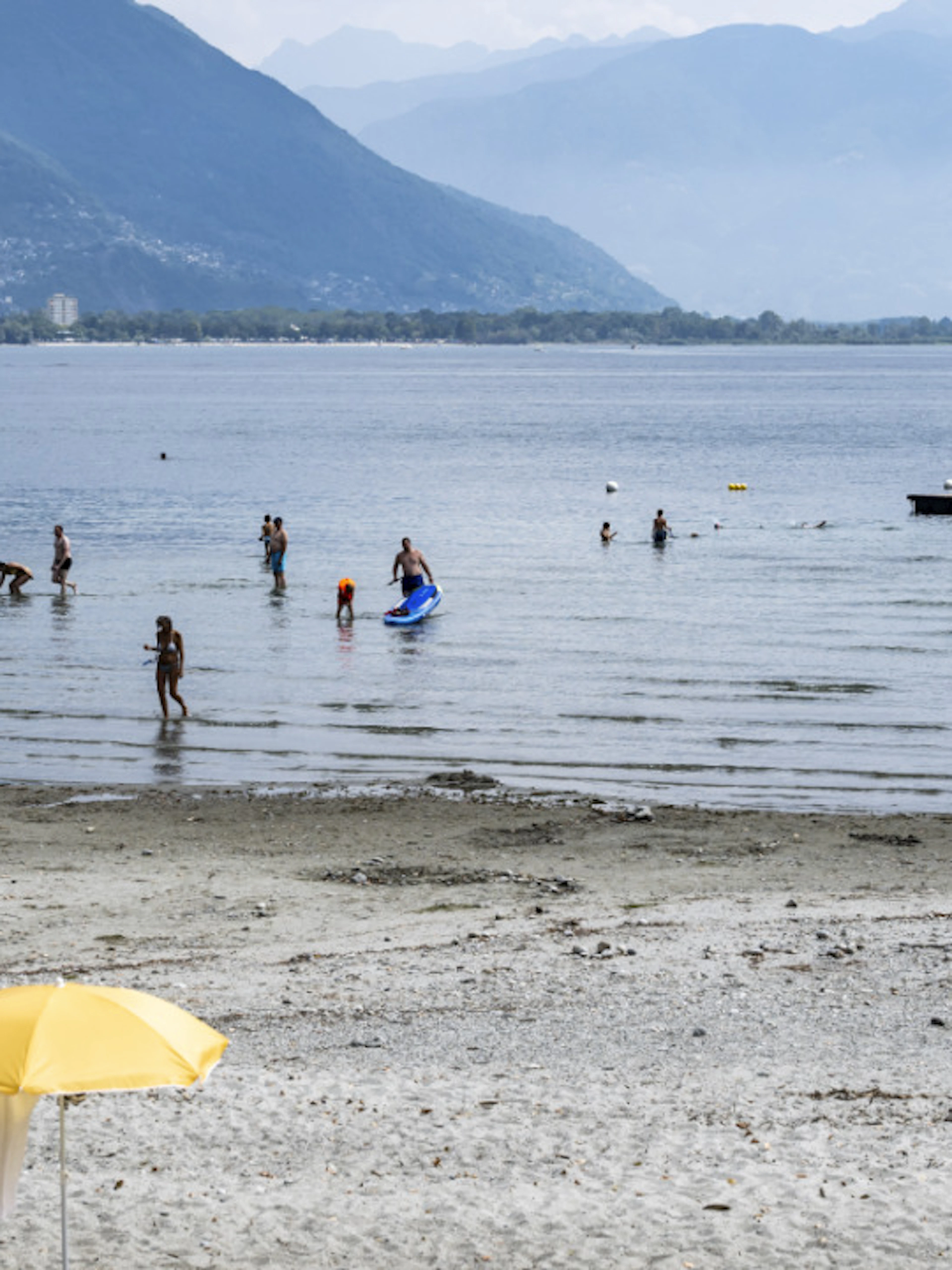 Le niveau du lac Majeur au plus bas