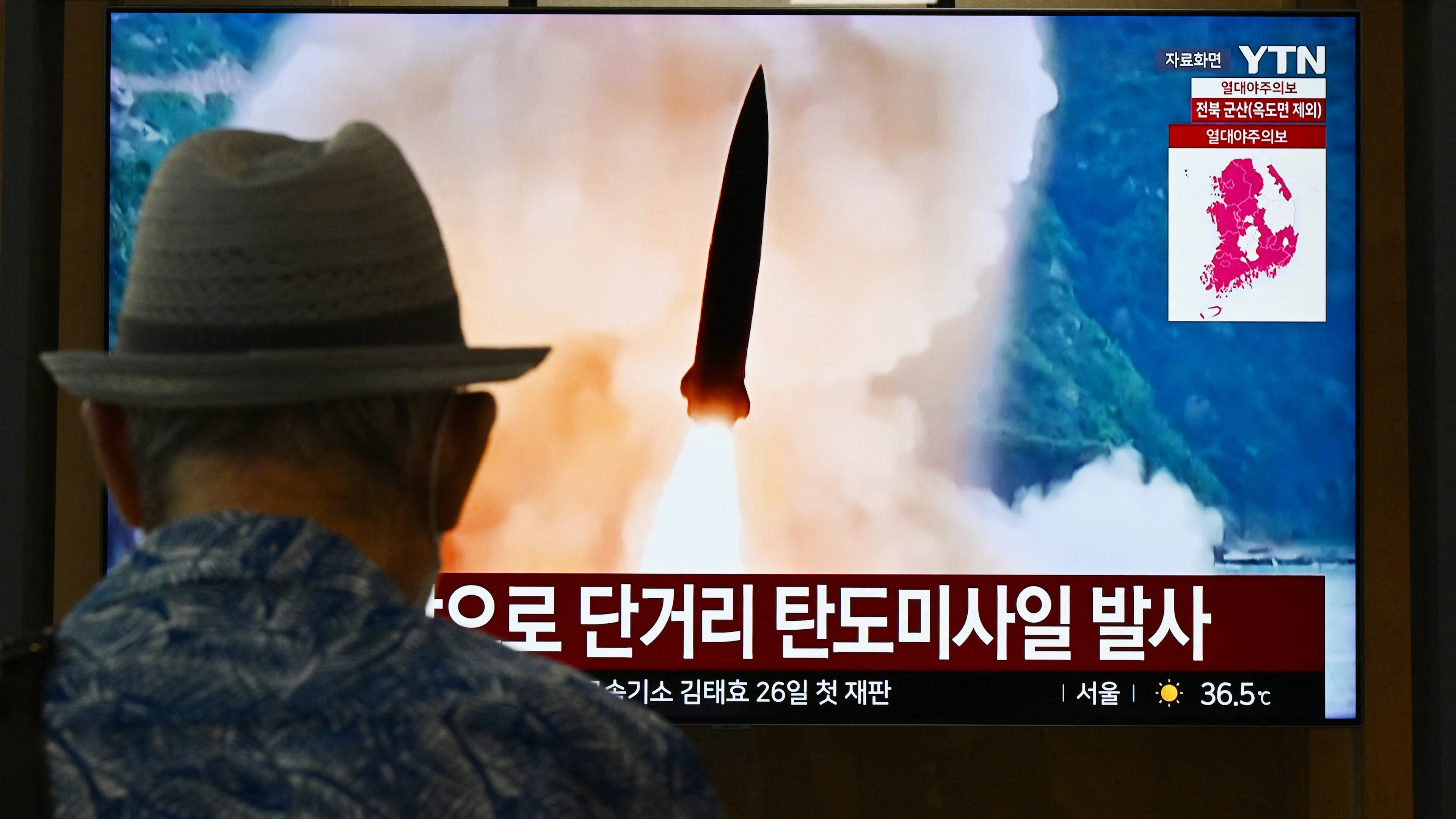 La Corée du Nord a tiré un missile balistique en direction de la mer du Japon