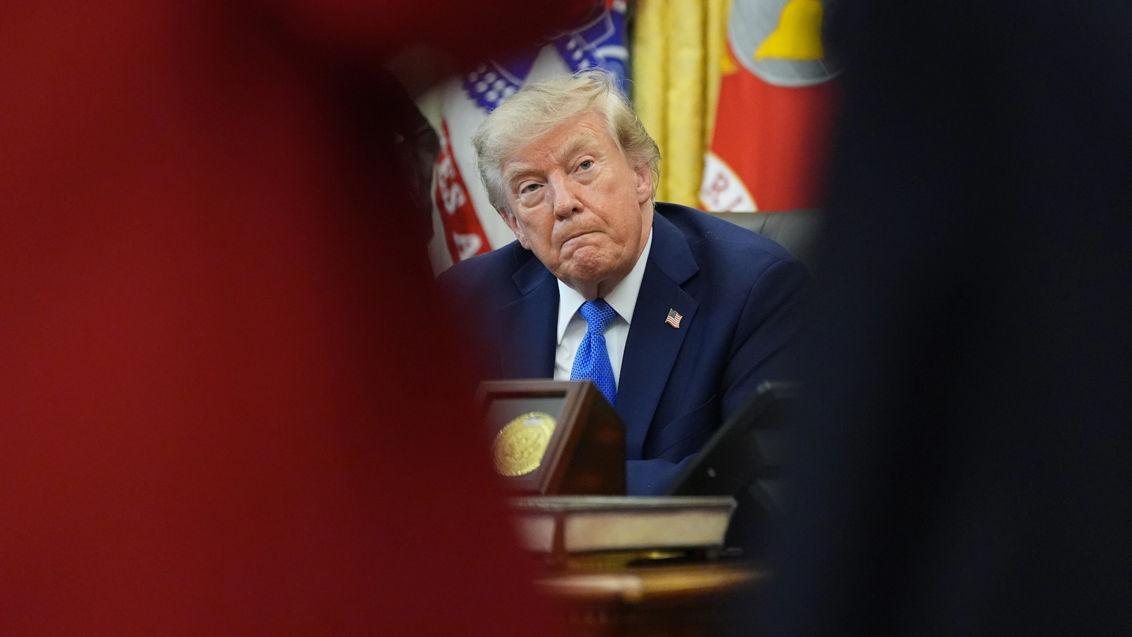 US-Präsident Donald Trump im Oval Office. (6. August 2026)