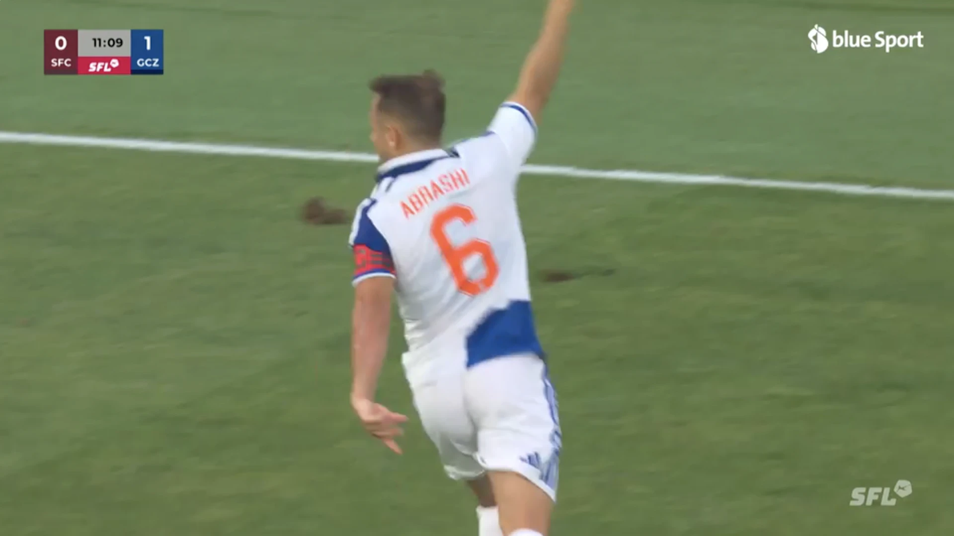 Hier erzielt Amir Abrashi sein erstes Super-League-Tor seit 2015