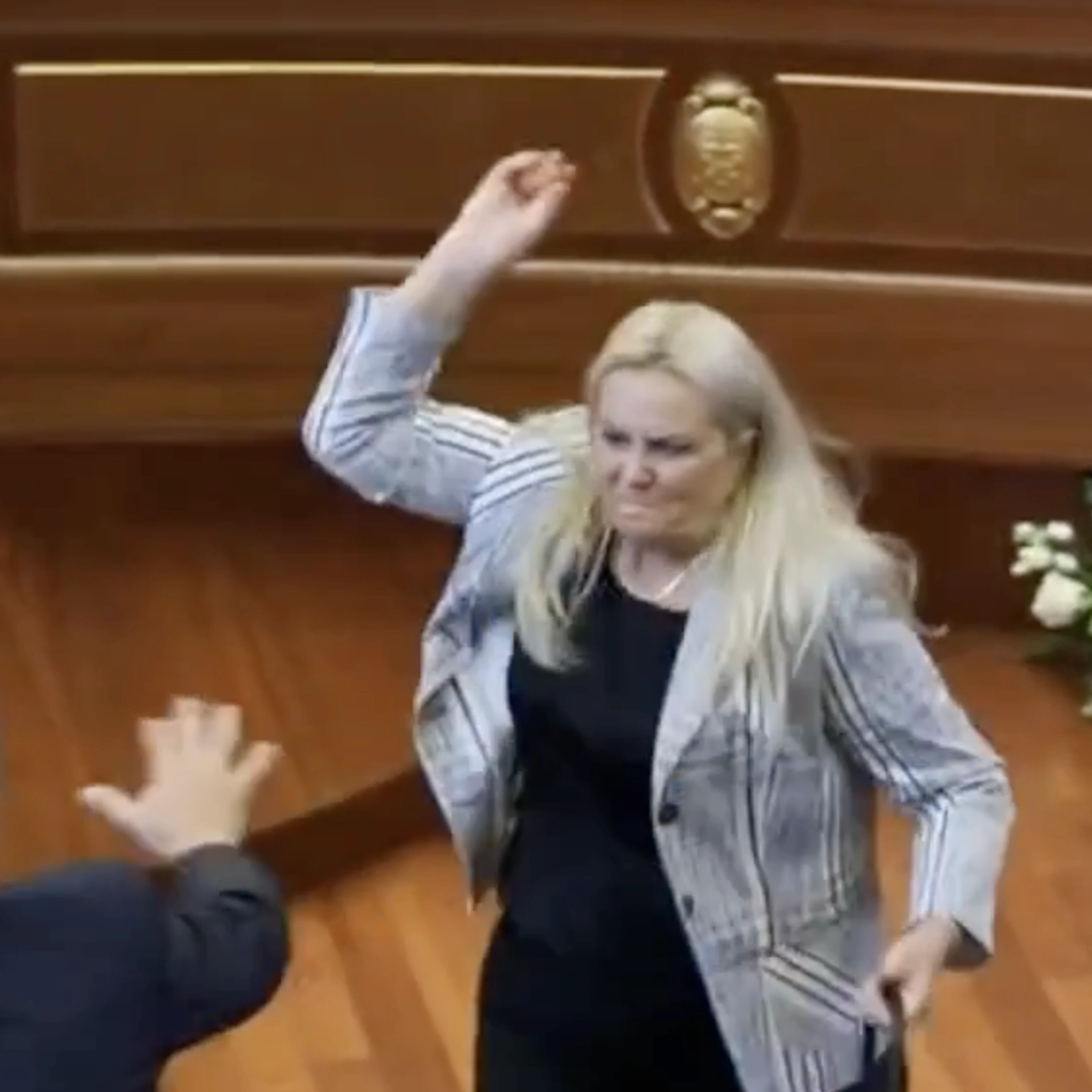 A Bizarre Scene in Parliament