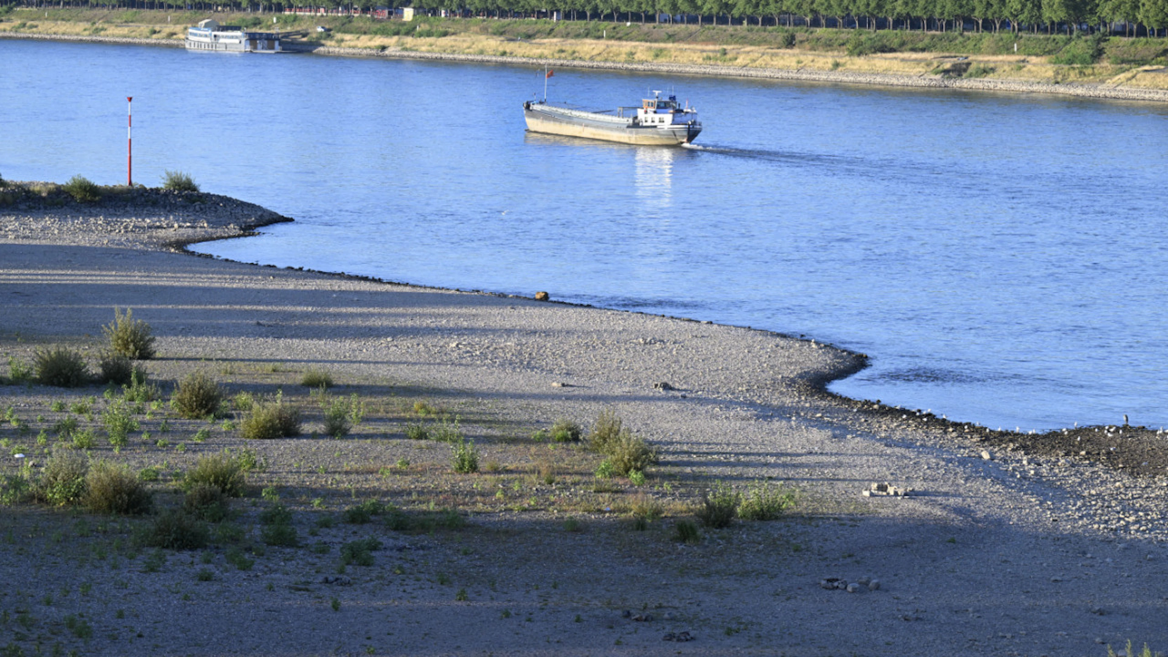 Troppa poca acqua, allarme per la navigabilità del Reno