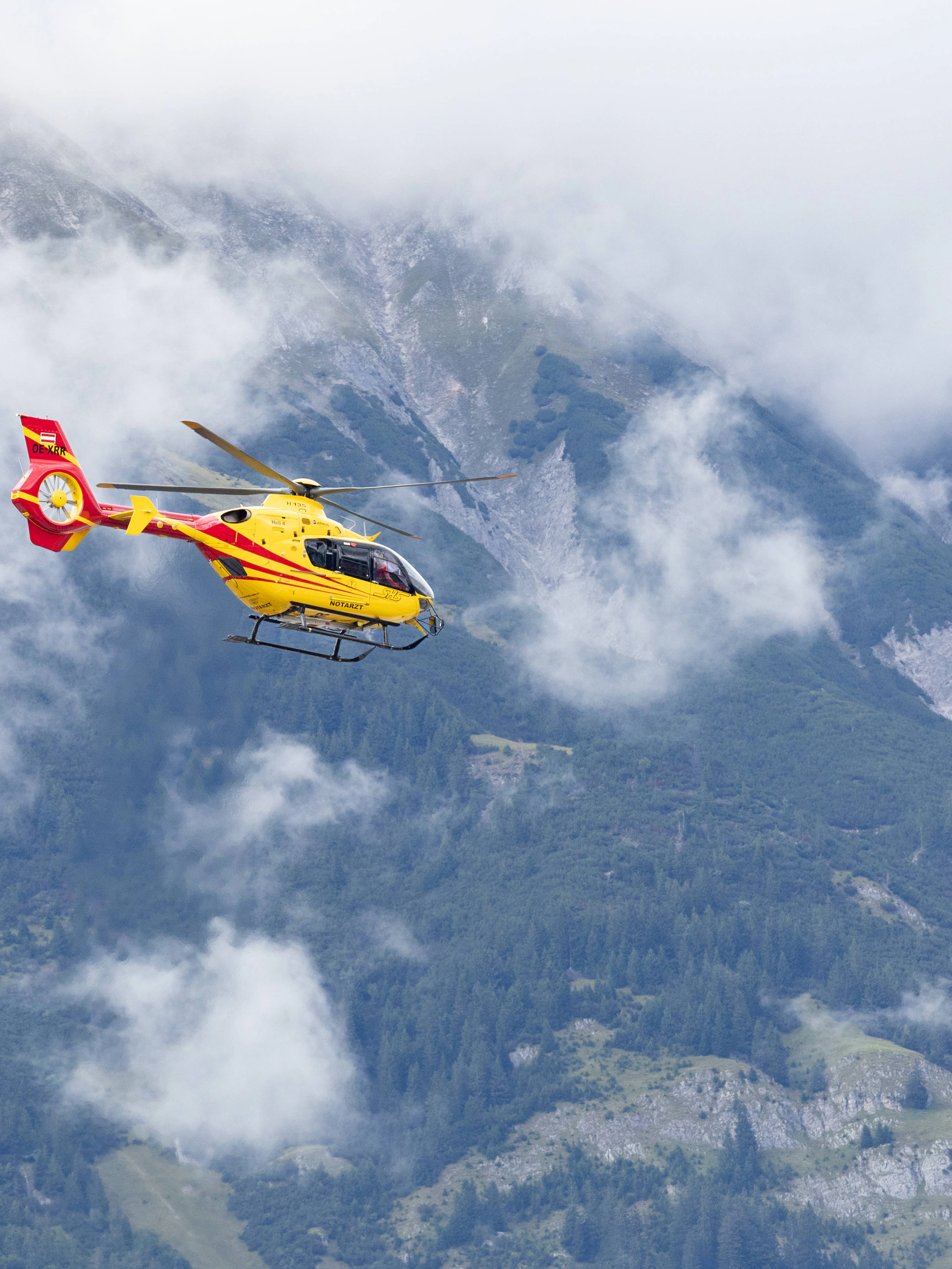 Familien verirren sich mit Kleinkindern im Hochgebirge