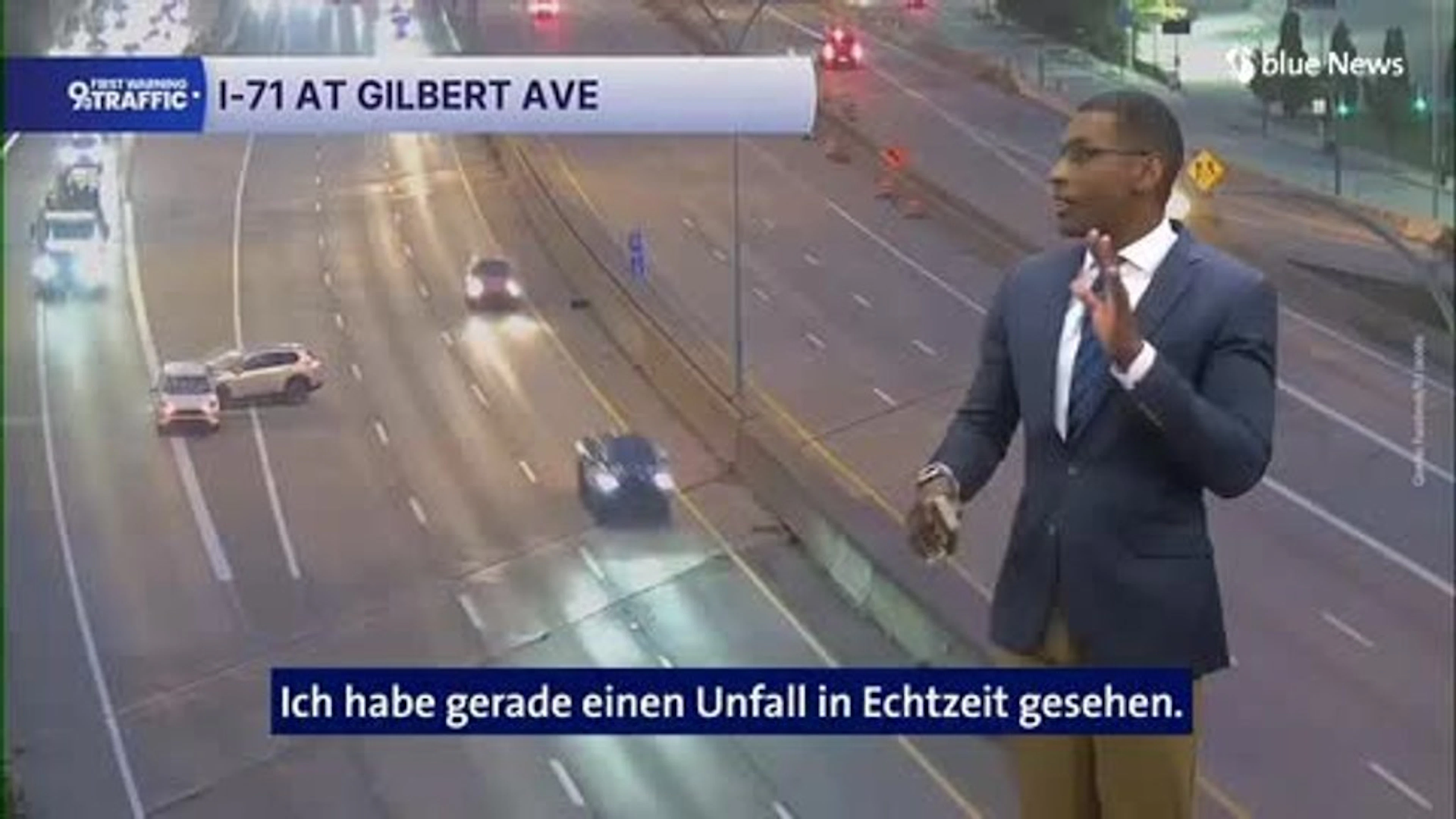 Unfall im Live-TV – Fast verliert der Moderator die Fassung