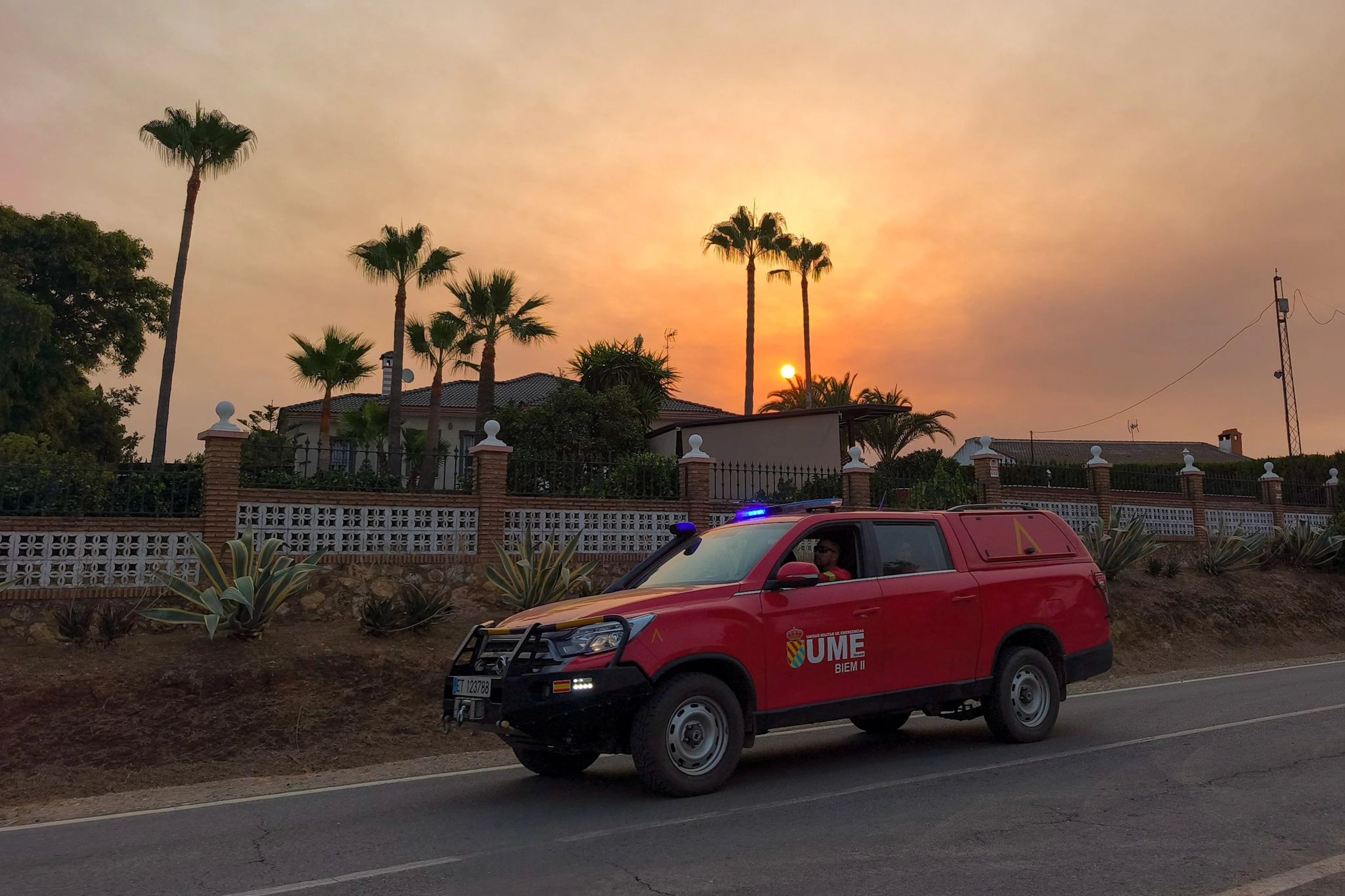 Fire in Southwest Spain