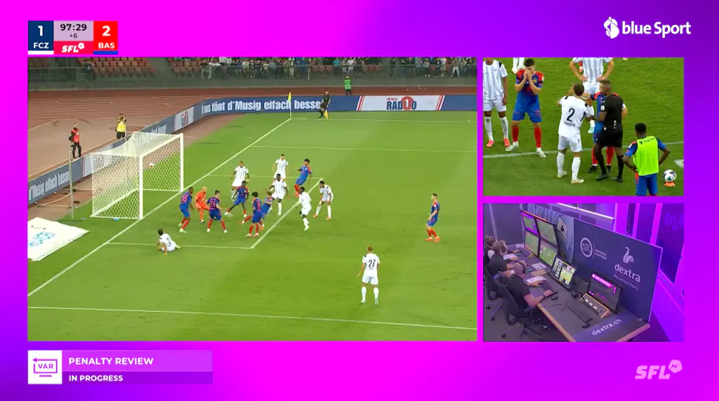 FCZ goalkeeper Lindner rants after VAR intervention: 