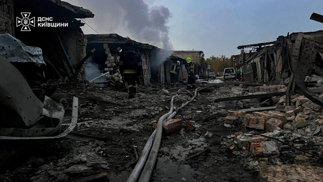 Russia is firing missiles and drones at Kyiv