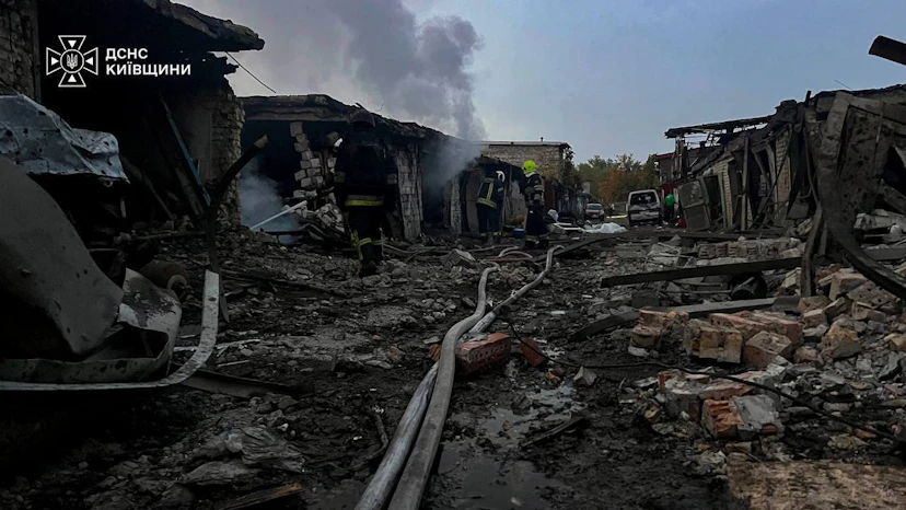 Russia is firing missiles and drones at Kyiv
