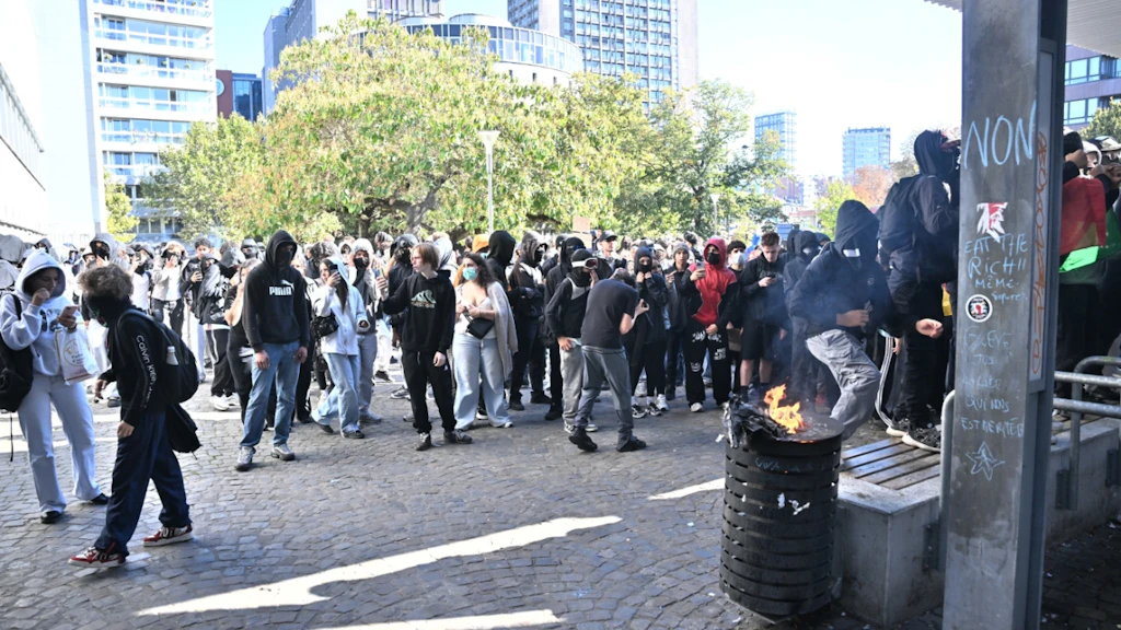 Riots During School Protests in Belgium