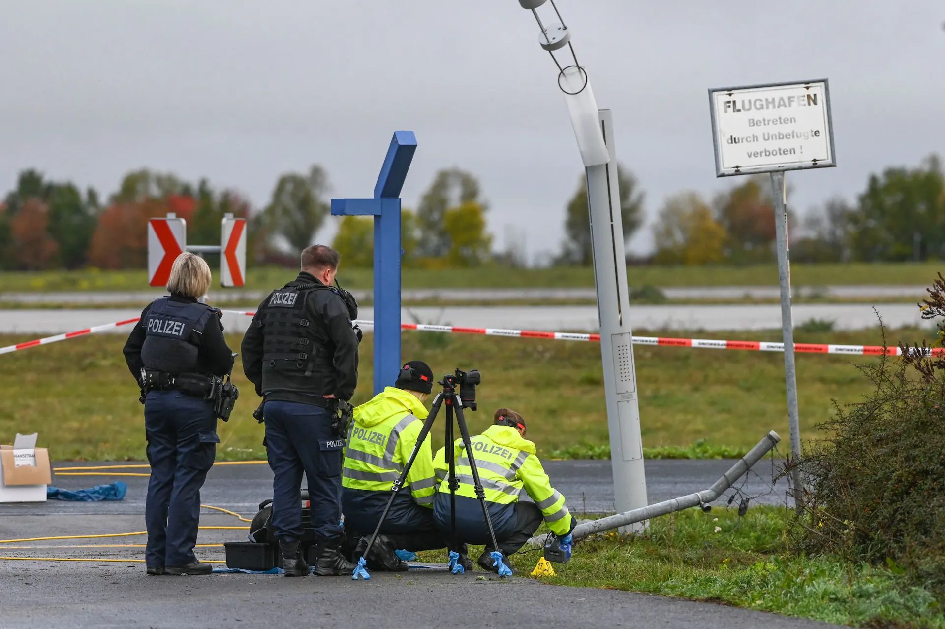 Police Suspect: Car Crashed Through Fence at Leipzig Airport