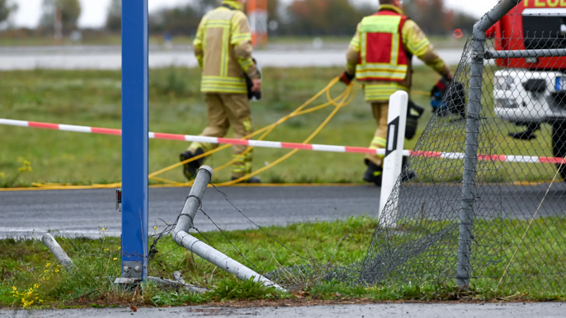 Vehicle Crashes Through Fence at Leipzig/Halle Airport