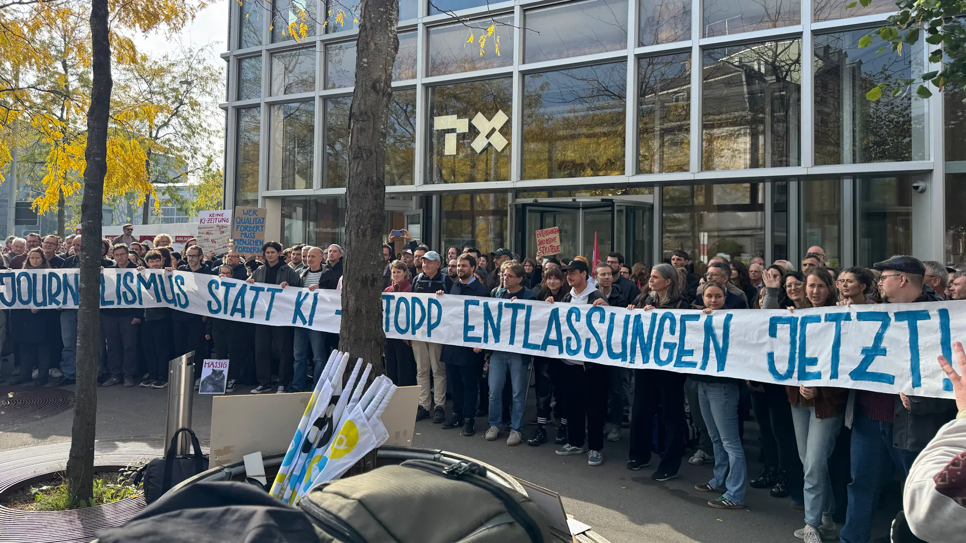 Tamedia Employees Protest Job Cuts