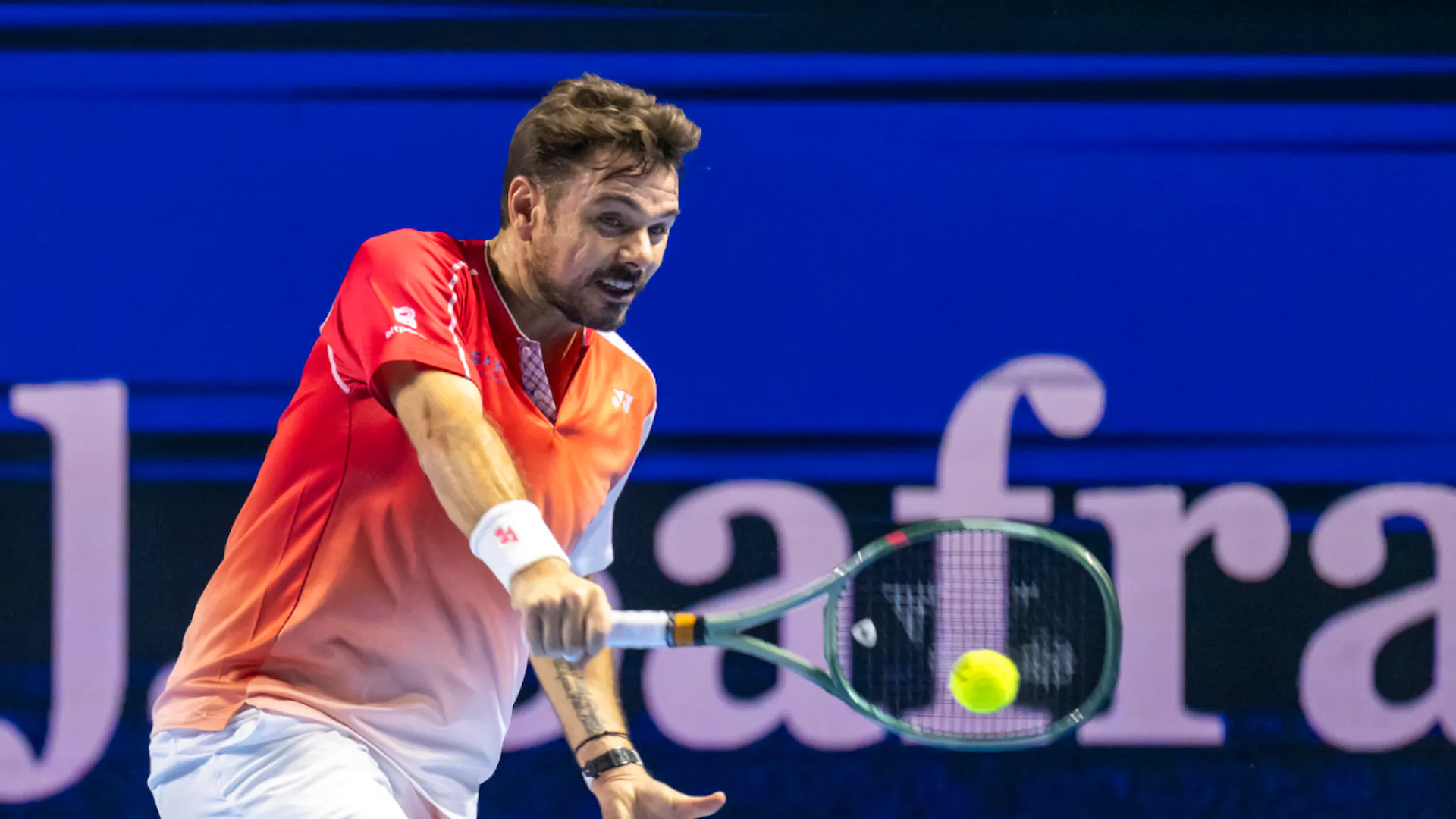 The man with the beautiful backhand quietly says “Servus” in Basel